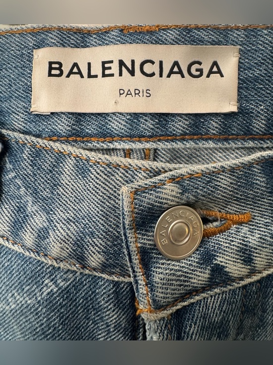 Balenciaga Denim - Balenciaga Logo 5 Pocket Button Fly Jeans 26" waist